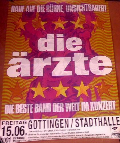 Rauf auf die Bühne, Unsichtbarer!: Tourposter: Göttingen