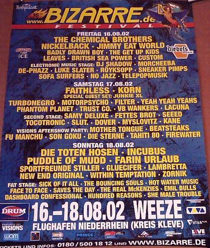 FURT: Festivals: Tourposter: Bizarre Festival (3)