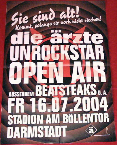 Unrockstar: Tourposter: Darmstadt (Sie sind alt!)