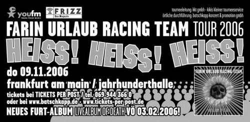 FURT: Heiss! Heiss! Heiss!: Flyer: Frankfurt