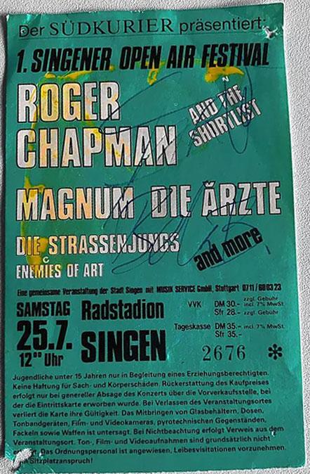 Einzelgigs: Ticket: Singen