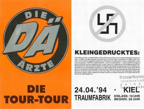 Tour-Tour: Ticket: Kiel 24.04.