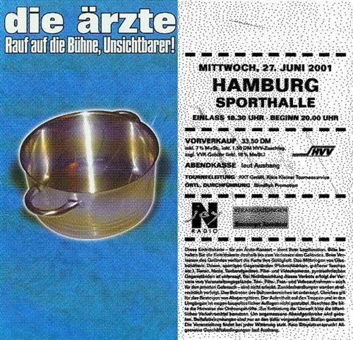 Rauf auf die Bühne, Unsichtbarer!: Ticket: Hamburg 27.06.