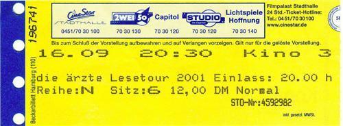 Lesetour: Ticket: Lübeck