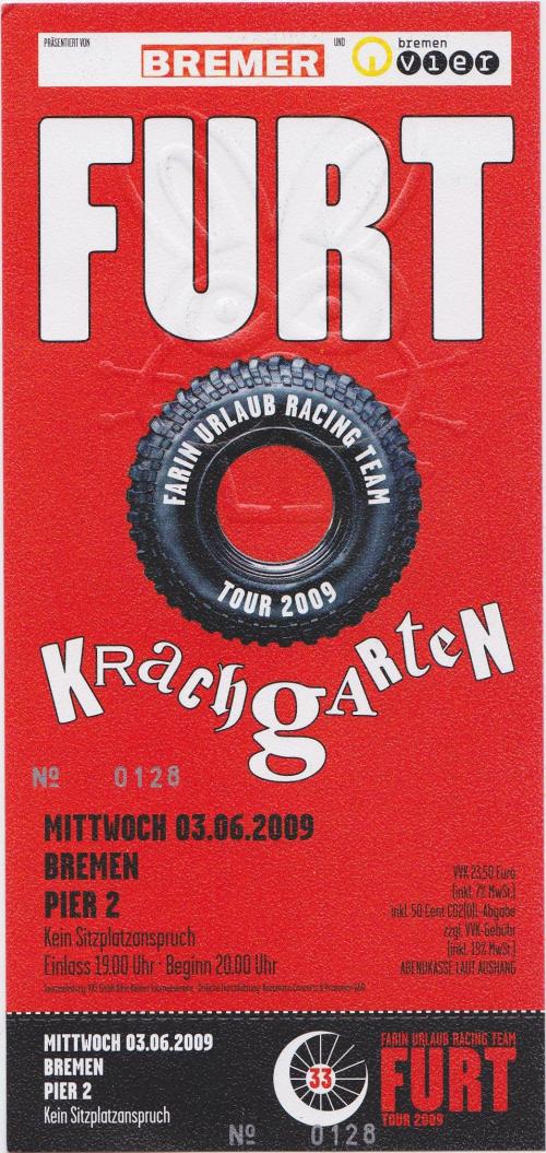 FURT: Sonnenblumen of Death: Ticket: Bremen