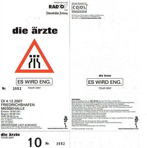Es wird eng: Ticket: Friedrichshafen
