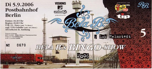 Bela B: Bela B.s Bingo-Show: Ticket: Berlin, Postbahnhof