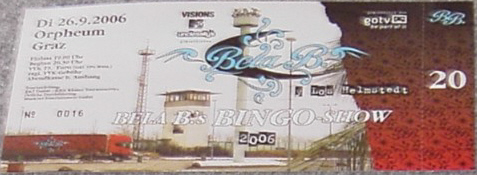 Bela B: Bela B.s Bingo-Show: Ticket: Graz