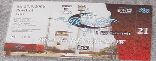 Bela B: Bela B.s Bingo-Show: Ticket: Linz
