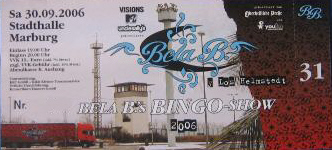 Bela B: Bela B.s Bingo-Show: Ticket: Marburg