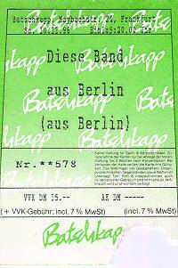 Einzelgigs: Ticket: Frankfurt/Main