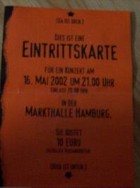 FURT: Clubtour: Ticket: Hamburg