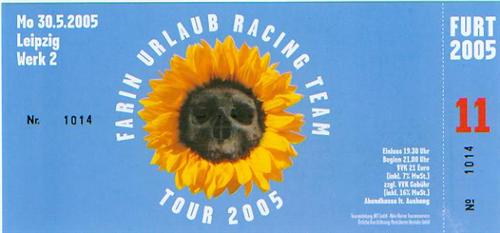 FURT: Sonnenblumen of Death: Ticket: Leipzig (front)